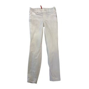Spanx by Sara Blakely Womens White Skinny Jeans Petite Small Pull On Stretch